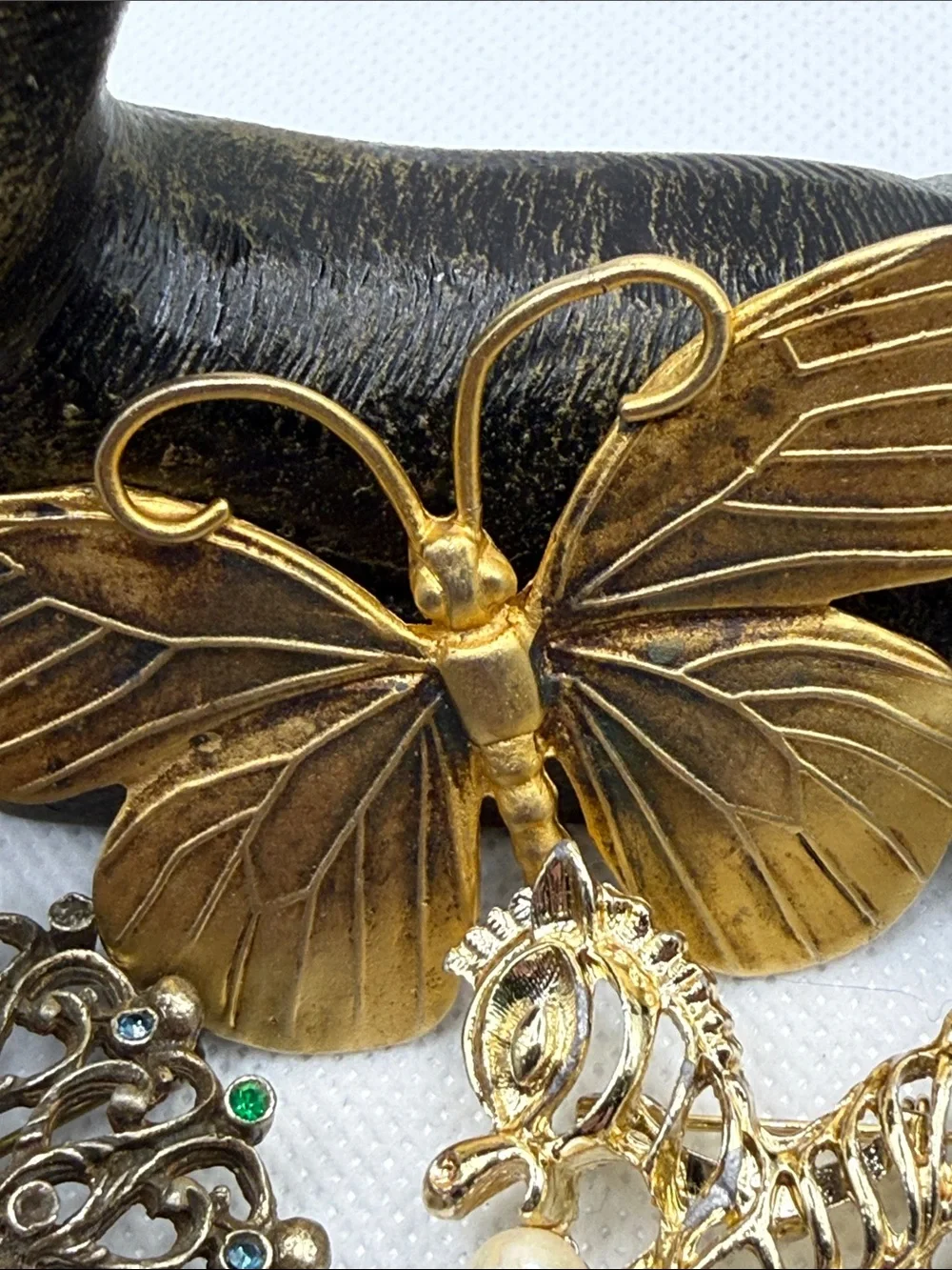 Vintage lux brooch pin rehab wear art harvest rare pieces high potential